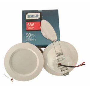 6 Watt Led Spot Downlight Beyaz Kasa